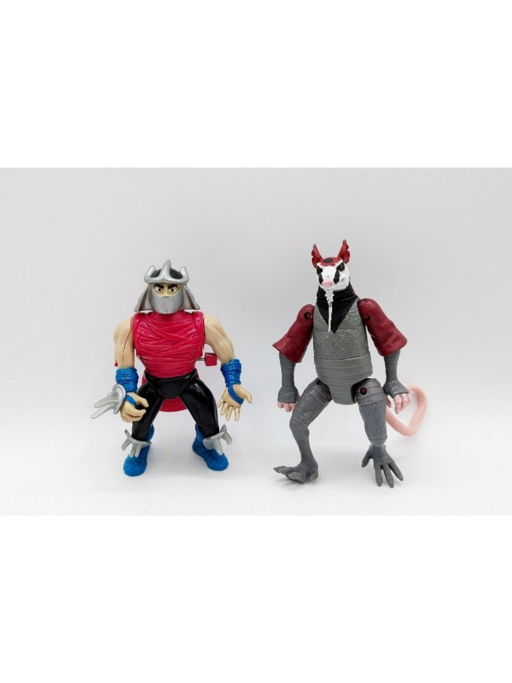 TMNT Ninja Turtles 1990 Action Figure SLICE DICE SHREDDER Wind-Up & Splinter